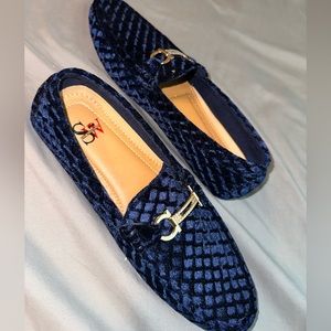 Navy Dress Loafers
